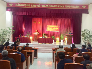 Long Xá: Tổ chức kỳ họp thứ năm HĐND xã khoá II nhiệm kỳ 2021-2026