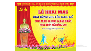 THÔNG BÁO  Mời Tham dự khai mạc và đón xem giải thể thao chào mừng xã Long Xá đón nhận xã đạt chuẩn NTM nâng cao năm 2023