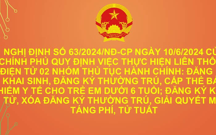 Long Xá: Tuyên truyền về Nghị định số 63/2024/NĐ-CP liên thông điện tử 02 nhóm TTHC: Đăng ký khai sinh, thường trú, cấp thẻ BHYT, khai tử, xóa đăng ký thường trú và giải quyết tử tuất